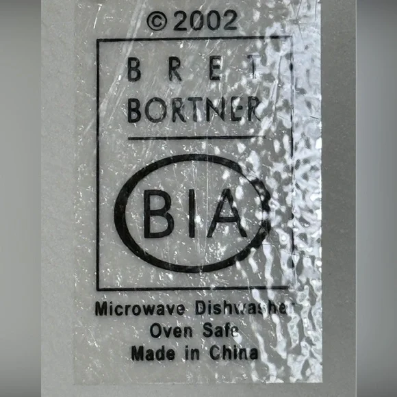 Bret Bortner BIA Artist Paint Palette Tray 6 complete condiment Sauce Bowls - Picture 3 of 4